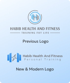 Logo Modernization of Habib Health and Fitness 