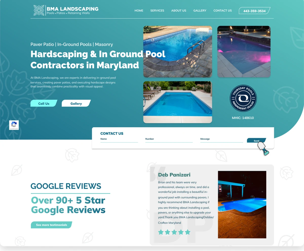 BMA Landscaping brand work by QA Digital Partners