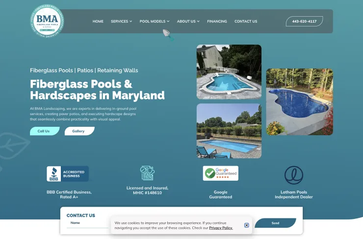 BMA Landscaping brand work by QA Digital Partners