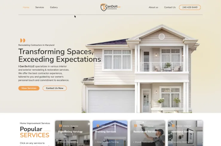 I Can Do It LLC custom website designed by QA Digital Partners