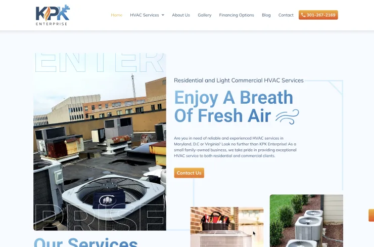 KPK Enterprise brand work by QA Digital Partners