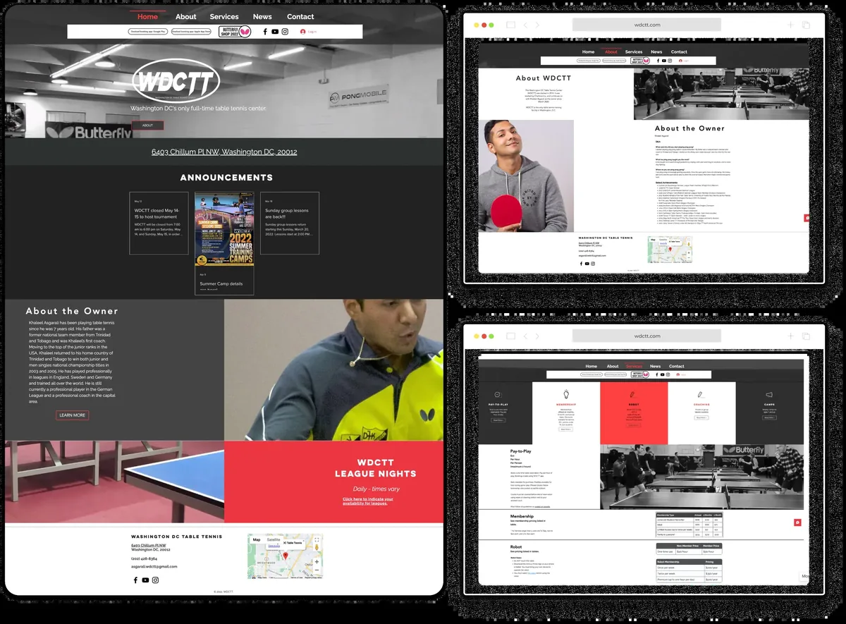 WDCTT old website before QA Digital Partners